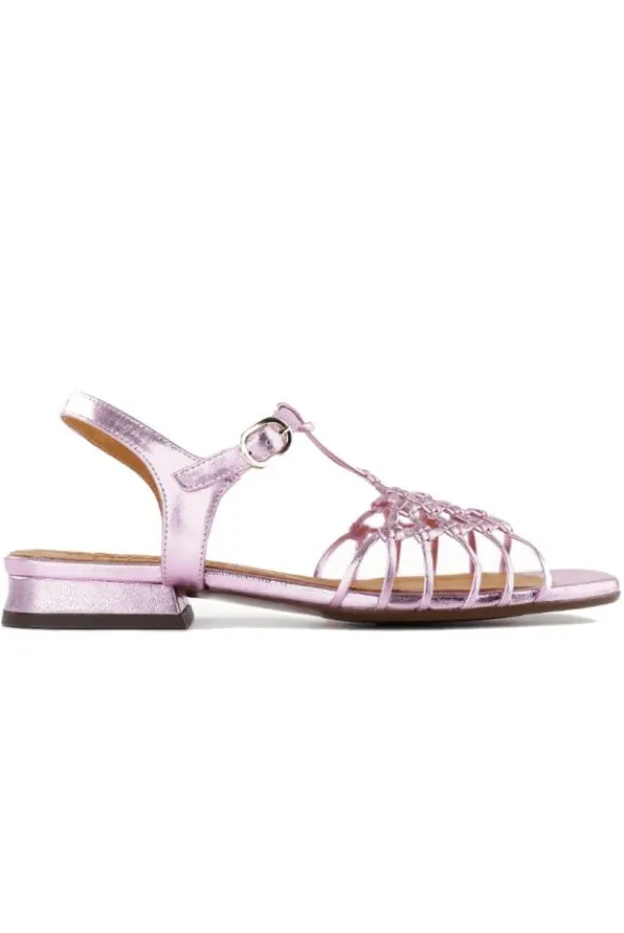 tante_metallic_leather_sa_2.webp Chie Mihara Tante Metallic Leather Sandals - Rose | Chie Mihara