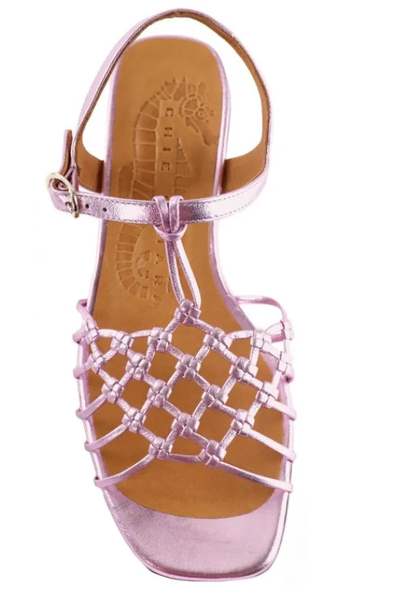 tante_metallic_leather_sa_4.webp Chie Mihara Tante Metallic Leather Sandals - Rose | Chie Mihara