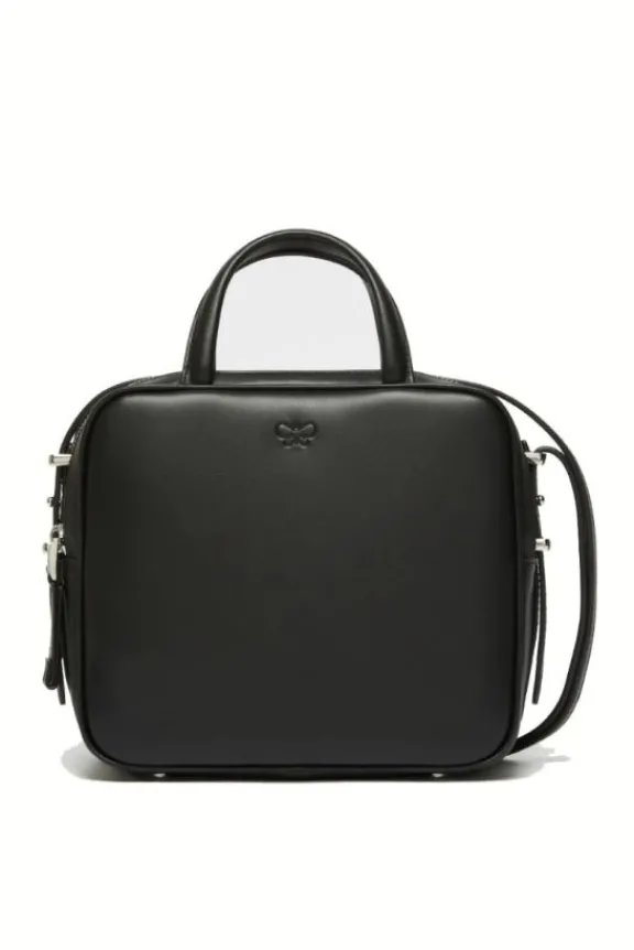 Weekend MaxMara Teak Leather Satchel - Black | Bags And Purses