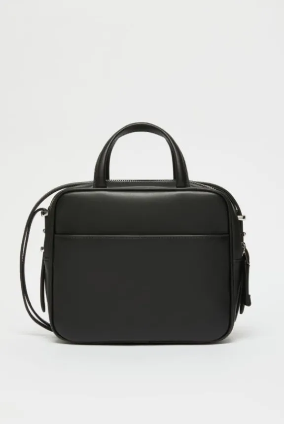teak_leather_satchel__bla_3.webp Weekend MaxMara Teak Leather Satchel - Black | Bags And Purses
