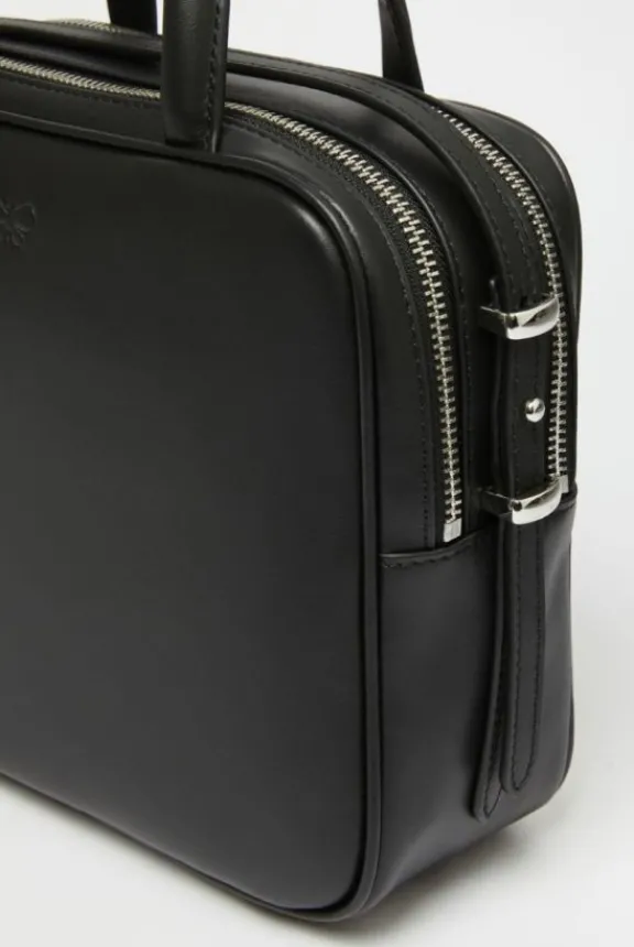 teak_leather_satchel__bla_4.webp Weekend MaxMara Teak Leather Satchel - Black | Bags And Purses