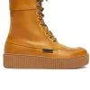 Weekend MaxMara Terzo Leather Ankle Boot - Tobacco | Weekend Maxmara