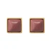 Sence Copenhagen The Lakes Ear Studs with Agate - Gold Plated | Jewellery