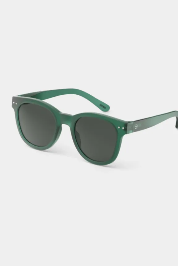 the_oversized_trapeze_sun_2.webp Izipizi The Oversized Trapeze Sunglasses #N - Green | Glasses And Sunglasses