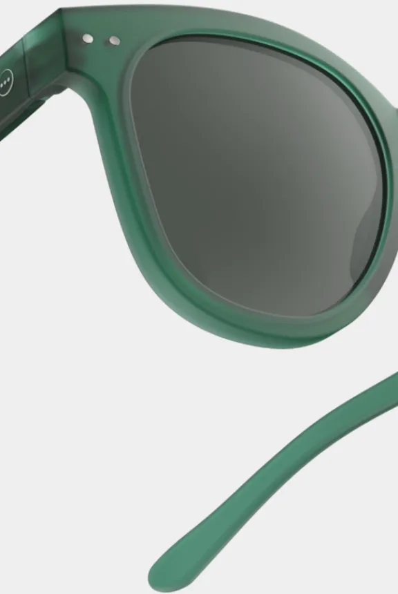 the_oversized_trapeze_sun_4.webp Izipizi The Oversized Trapeze Sunglasses #N - Green | Glasses And Sunglasses