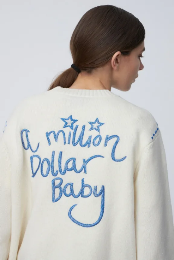 thread_embroidered_knit___3.webp Stella Nova Thread Embroidered Knit - Almost White | Knitwear