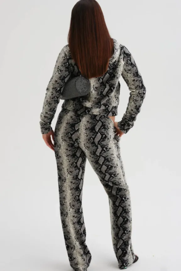 tina_classic_velour_botto_5.webp Juicy Couture Tina Classic Velour Bottoms - Beige Snake Print | Trousers And Playsuits | Suits & Co-Ordinates