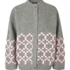 Stine Goya Tino Cardigan - Graphic Check | Knitwear