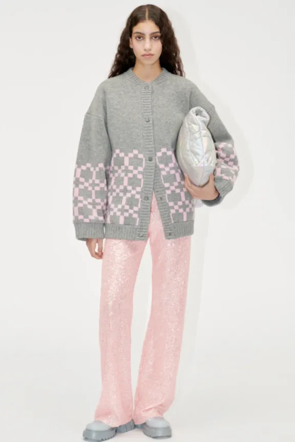 tino_cardigan__graphic_ch_2.webp Stine Goya Tino Cardigan - Graphic Check | Knitwear