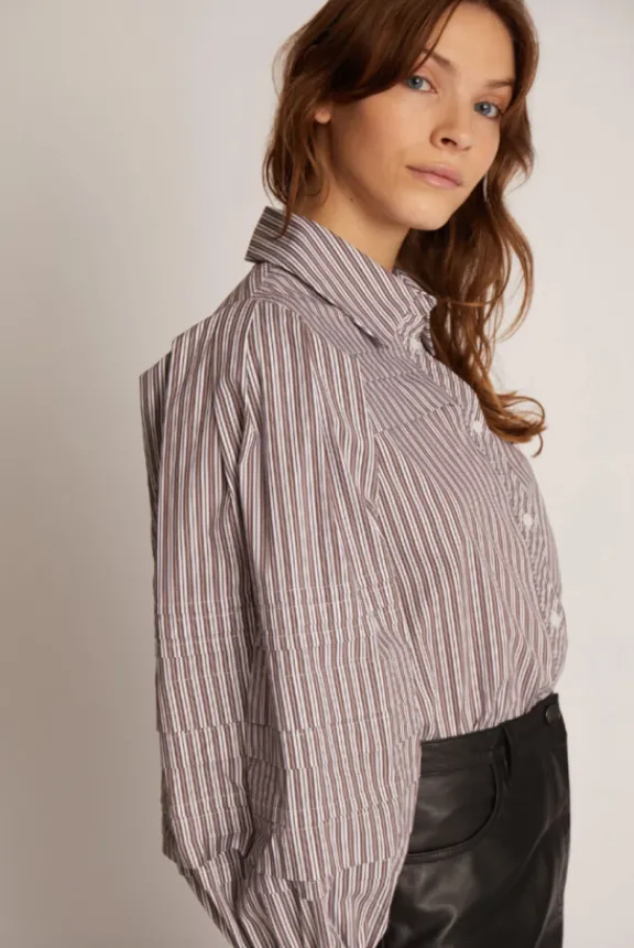 trudie_top__choco_5.webp Munthe Trudie Top - Choco | Shirts And Tops