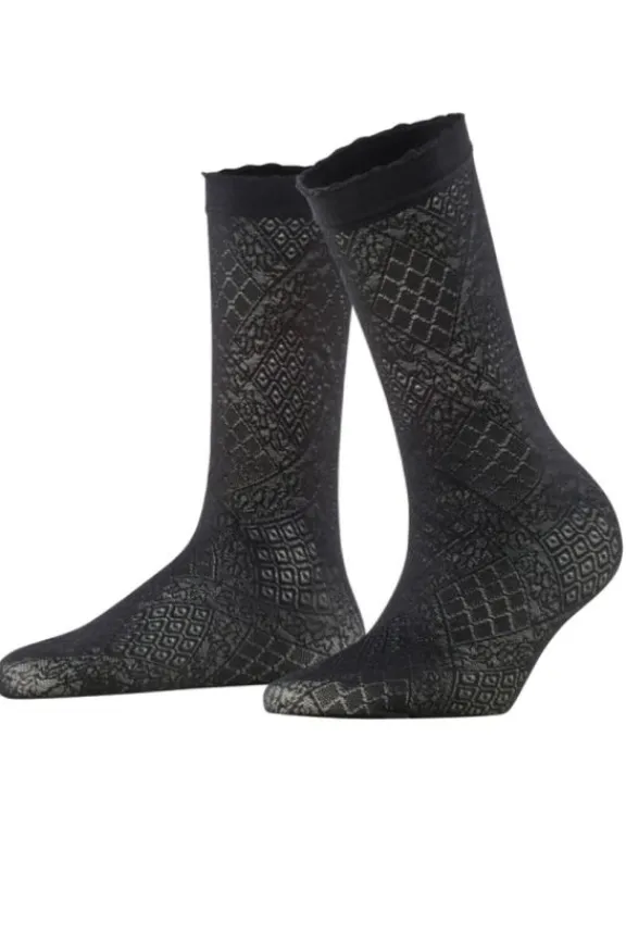 Falke Ultra Romantic 20 Den Anklets - Black | Hosiery