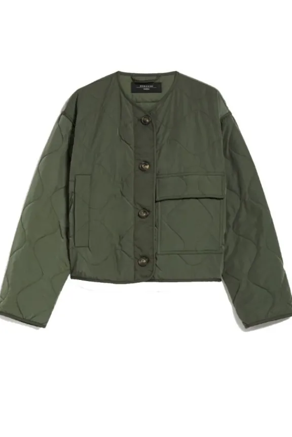 Weekend MaxMara Umberta Water-Repellent Fabric Quilted Jacket - Khaki | Jackets And Coats