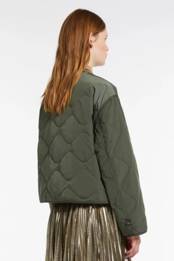 umberta_waterrepellent_fa_4.webp Weekend MaxMara Umberta Water-Repellent Fabric Quilted Jacket - Khaki | Jackets And Coats