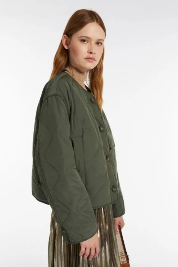 umberta_waterrepellent_fa_5.webp Weekend MaxMara Umberta Water-Repellent Fabric Quilted Jacket - Khaki | Jackets And Coats