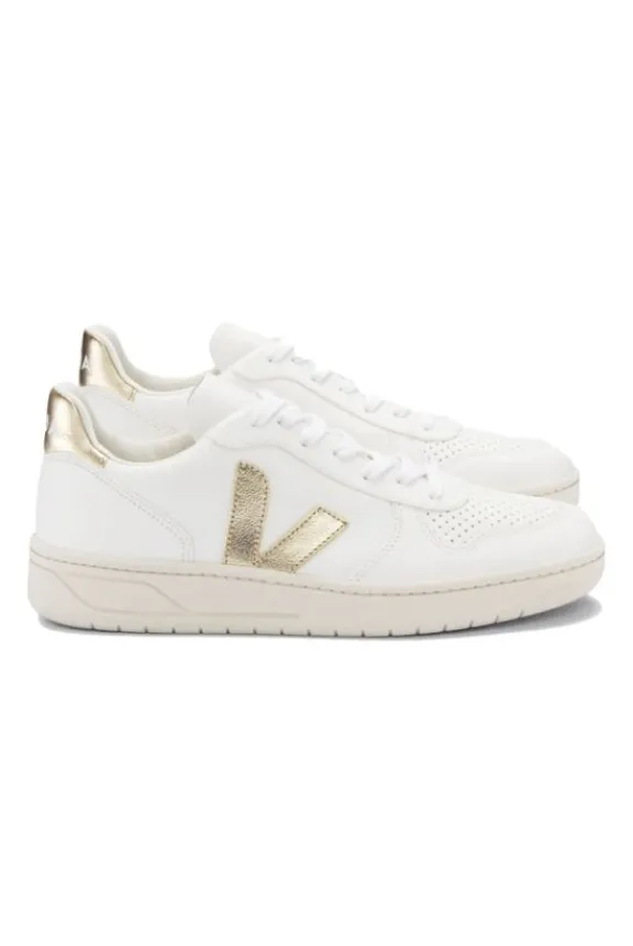 v_chrome_free_leather_tra_6.webp Veja V-10 Chrome Free Leather Trainers - White Platine | Veja