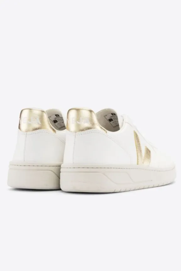 v_chrome_free_leather_tra_9.webp Veja V-10 Chrome Free Leather Trainers - White Platine | Veja