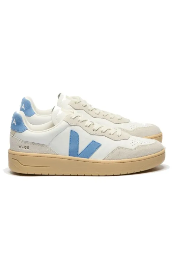 Veja V-90 Leather - White Aqua Natural | Veja