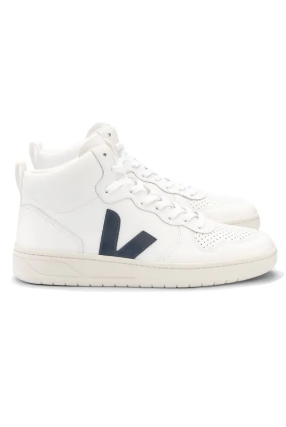 v_leather_high_top_traine_6.webp Veja V-15 Leather High Top Trainers - White Nautico | Veja