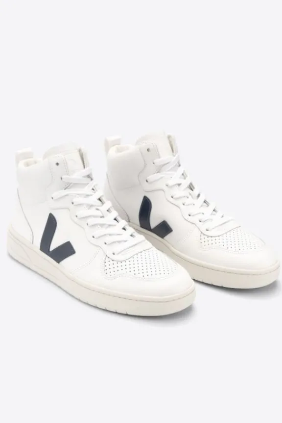 v_leather_high_top_traine_7.webp Veja V-15 Leather High Top Trainers - White Nautico | Veja