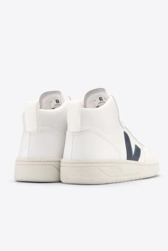 v_leather_high_top_traine_8.webp Veja V-15 Leather High Top Trainers - White Nautico | Veja