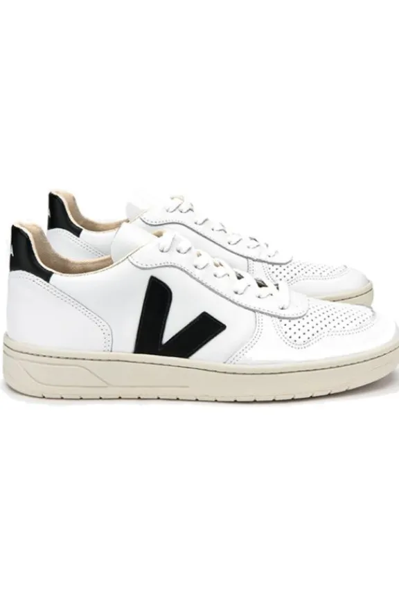v_leather_trainers__extra_5.webp Veja V-10 Leather Trainers - Extra-White & Black | Veja