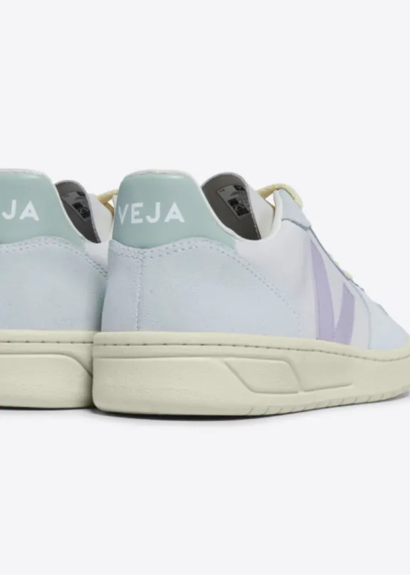 v_leather_trainers__grave_8.webp Veja V-10 Leather Trainers - Gravel Menthol Parme | Veja