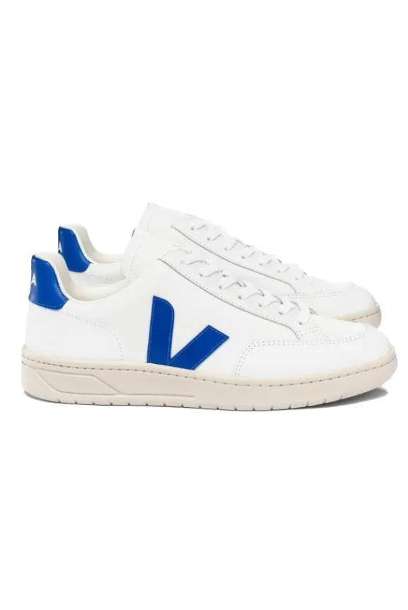 Veja V-12 Leather Trainers - White Paros | Veja