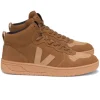 Veja V-15 Nubuck High Top Trainers - Camel Desert | Veja