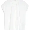 Weekend MaxMara Vallo Loose-Fitting Cotton Shirt -White | Shirts And Tops