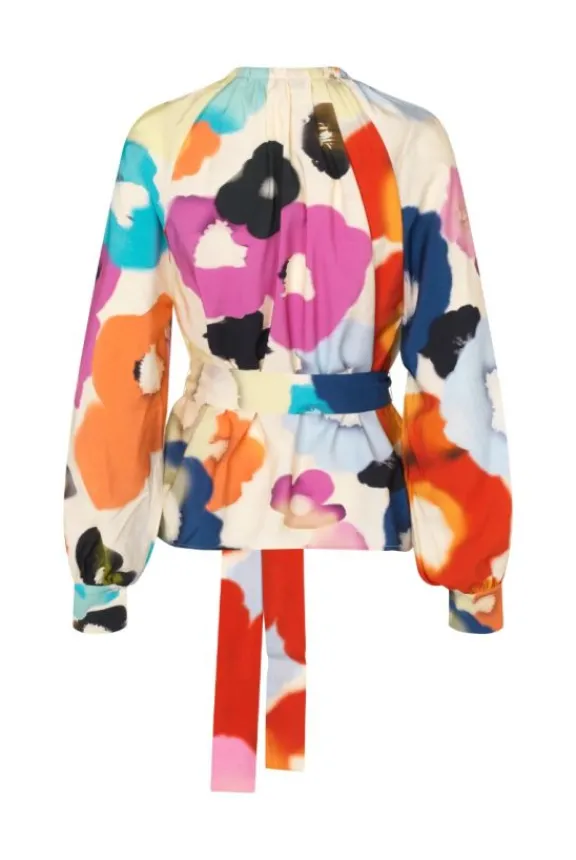 vianna_blouse__tie_dye_fl_6.webp Stine Goya Vianna Blouse - Tie Dye Floral Day | Shirts And Tops