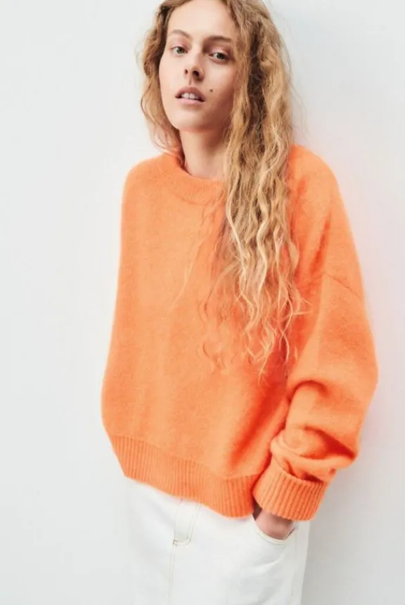 vitow_jumper__fluorescent_3.webp American Vintage Vitow Jumper - Fluorescent Carrot Melange | Knitwear