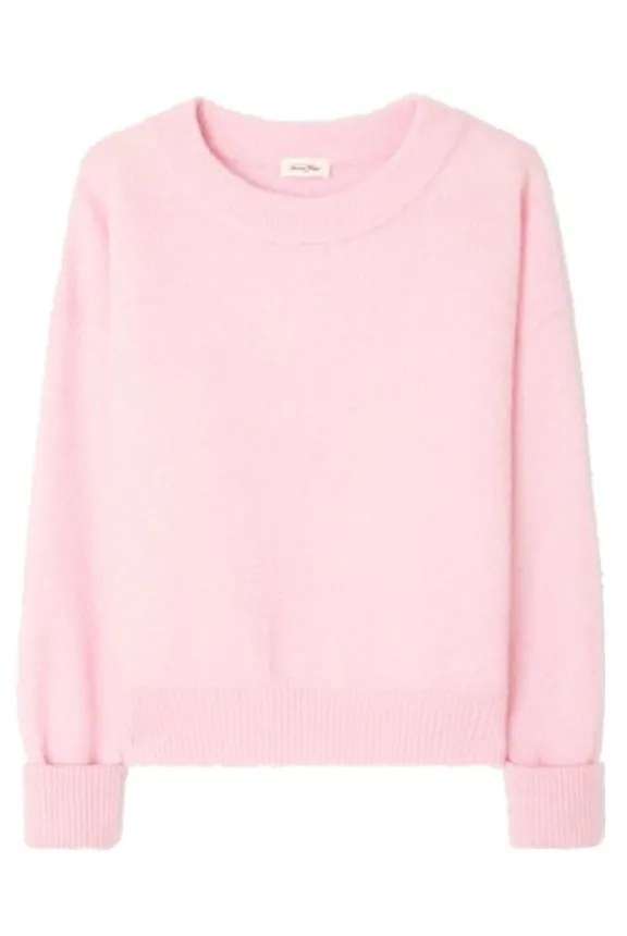 vitow_jumper__sugared_alm_2.webp American Vintage Vitow Jumper - Sugared Almond Melange | Knitwear