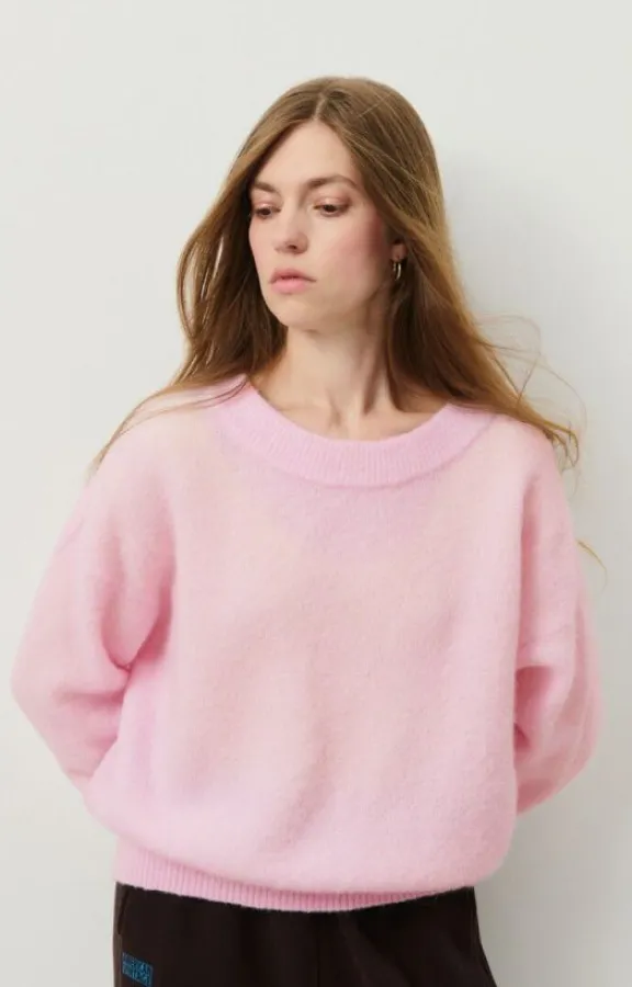 vitow_jumper__sugared_alm_3.webp American Vintage Vitow Jumper - Sugared Almond Melange | Knitwear
