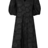 Stine Goya Volume Sleeves Midi Dress - Anemone Jacquard | Dresses
