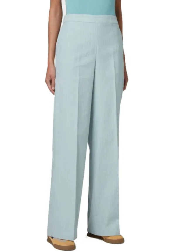 Paul Smith Wide-Leg Pinstripe Trousers - Light Blue | Trousers And Playsuits | Suits & Co-Ordinates