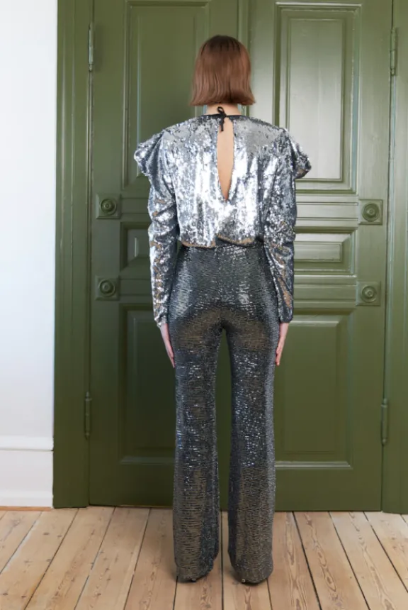 winnie_glitter_pants__sil_3.webp Stella Nova Winnie Glitter Pants - Silver Fracture | Trousers And Playsuits