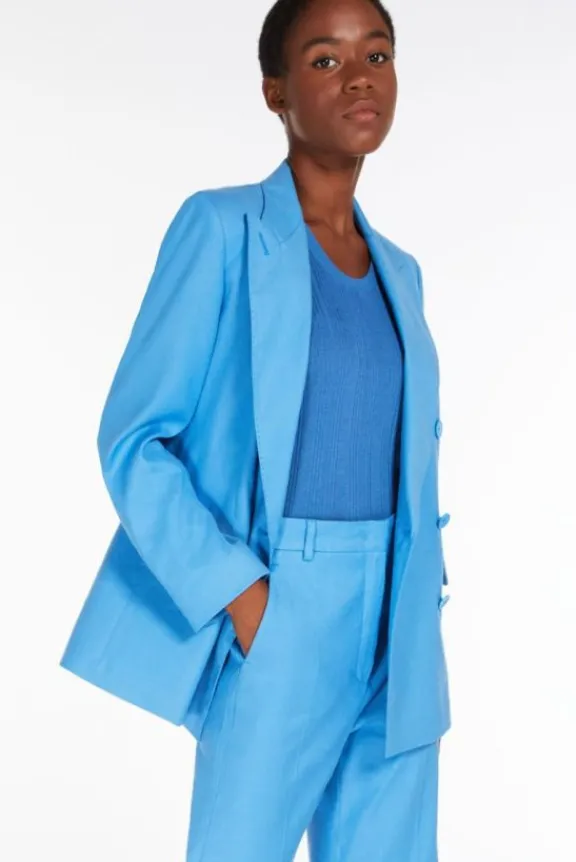 yarden_jacket__light_blue_6.webp Weekend MaxMara Yarden Jacket - Light Blue | Suits & Co-Ordinates | Jackets And Coats