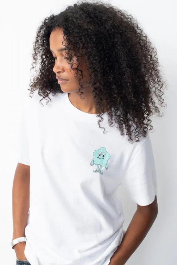 ykobow_tshirt__white_prin_3.webp American Vintage Ykobow T-Shirt - White Print Green | Shirts And Tops