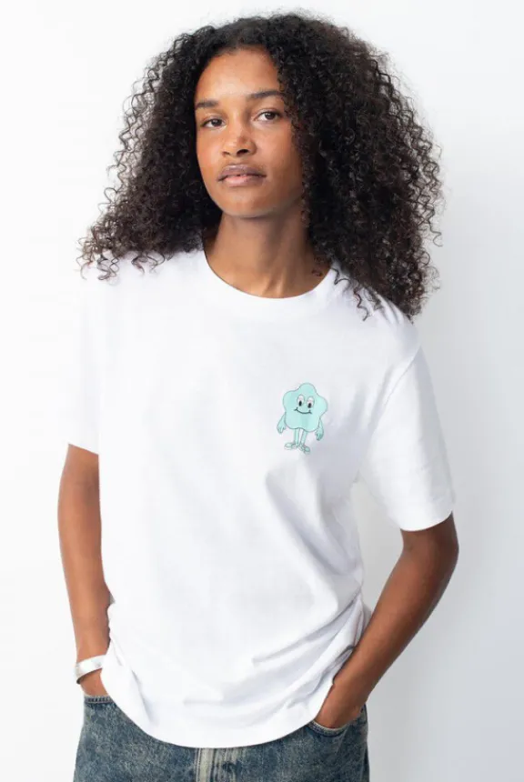 ykobow_tshirt__white_prin_4.webp American Vintage Ykobow T-Shirt - White Print Green | Shirts And Tops