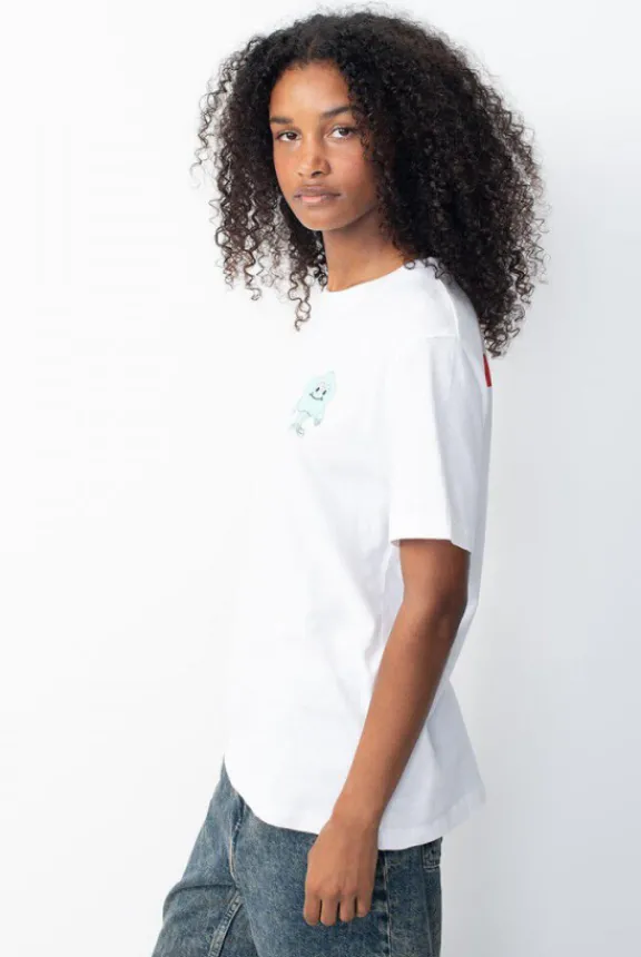 ykobow_tshirt__white_prin_6.webp American Vintage Ykobow T-Shirt - White Print Green | Shirts And Tops