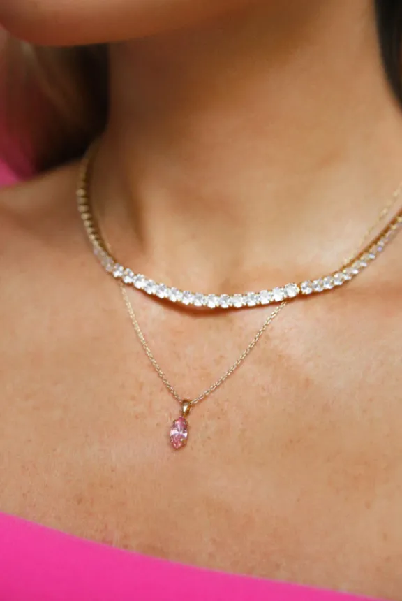 Caroline Svedbom Zara Necklace - Gold/Crystal | Jewellery | Gifts