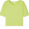 American Vintage Zelym T-Shirt - Neon Yellow | Shirts And Tops