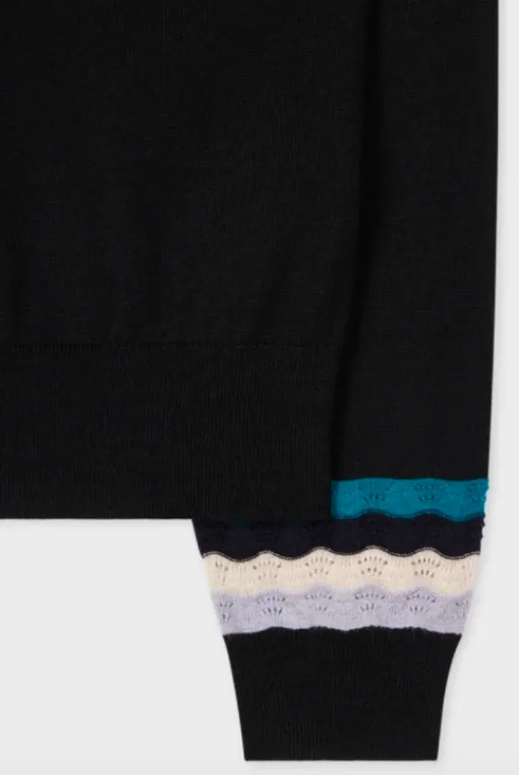 zig_zag_sleeve_cardigan___5.webp Paul Smith Zig Zag Sleeve Cardigan - Black | Knitwear