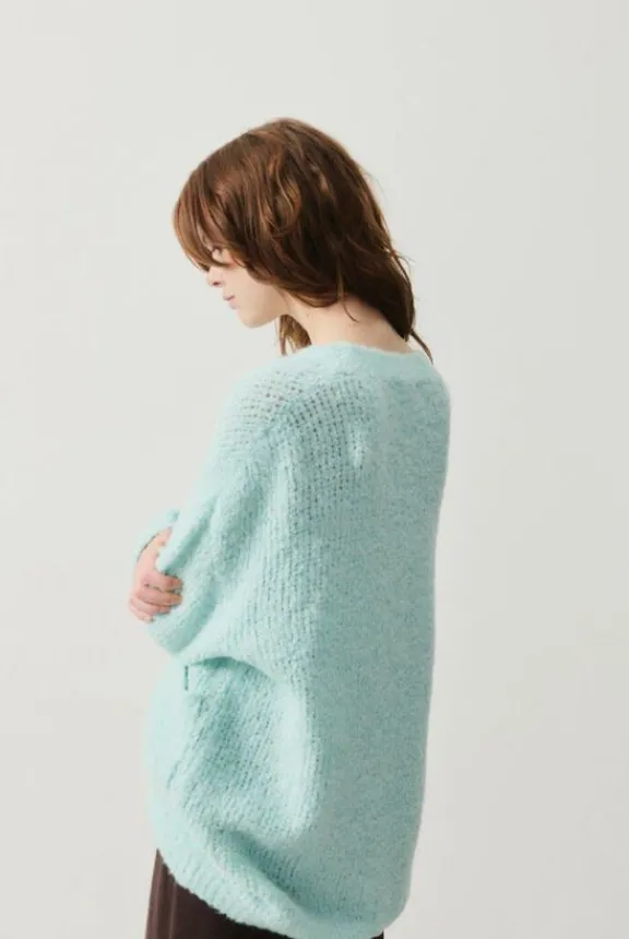 zolly_cardigan__ice_cold_5.webp American Vintage Zolly Cardigan - Ice Cold | Knitwear
