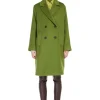 Weekend MaxMara Zum Double-Breasted Midi Coat - Green | Jackets And Coats